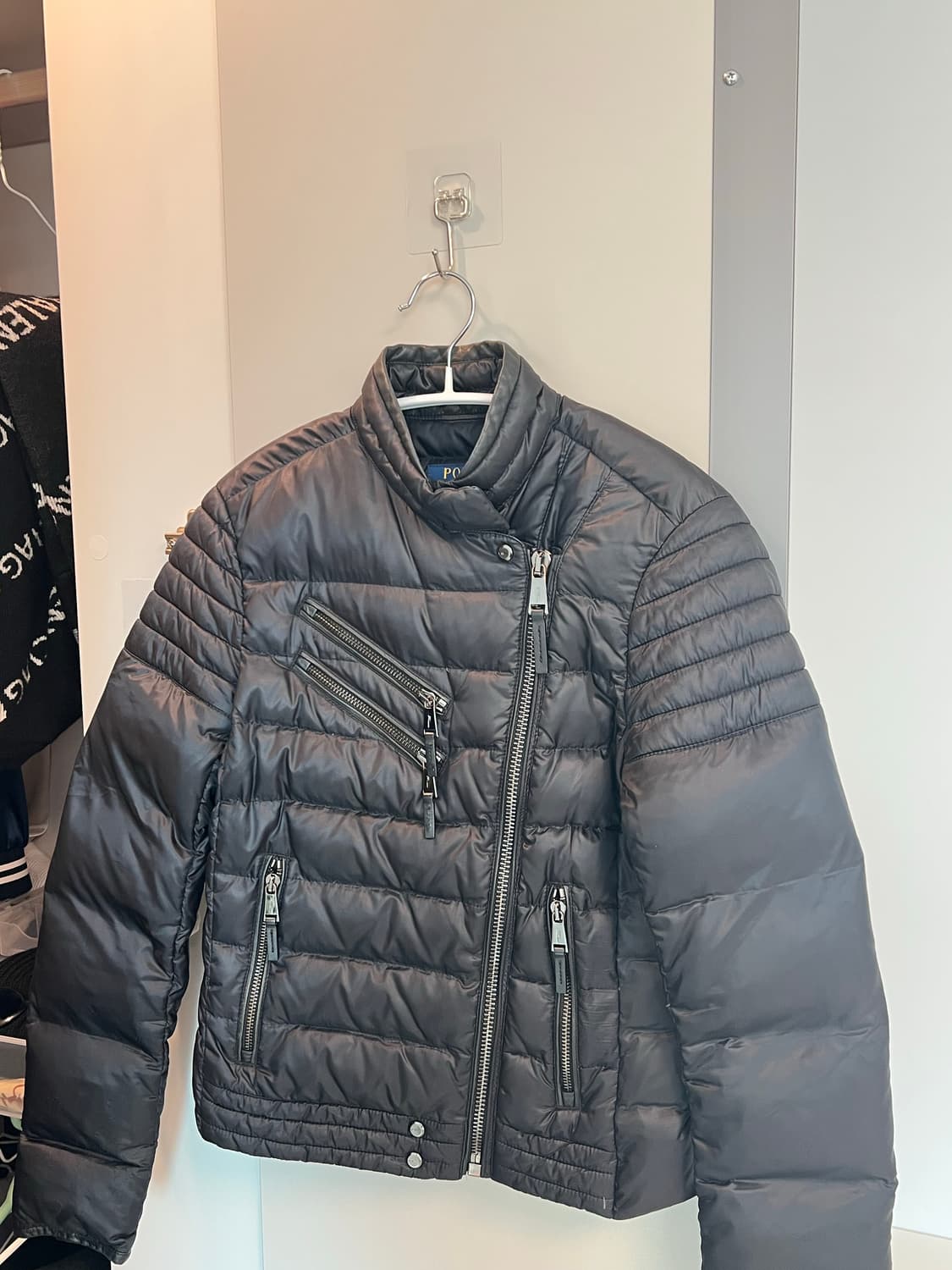 POLO 폴로 랄프로렌 여성 덕다운 양가죽 패딩 블랙 상품이미지1