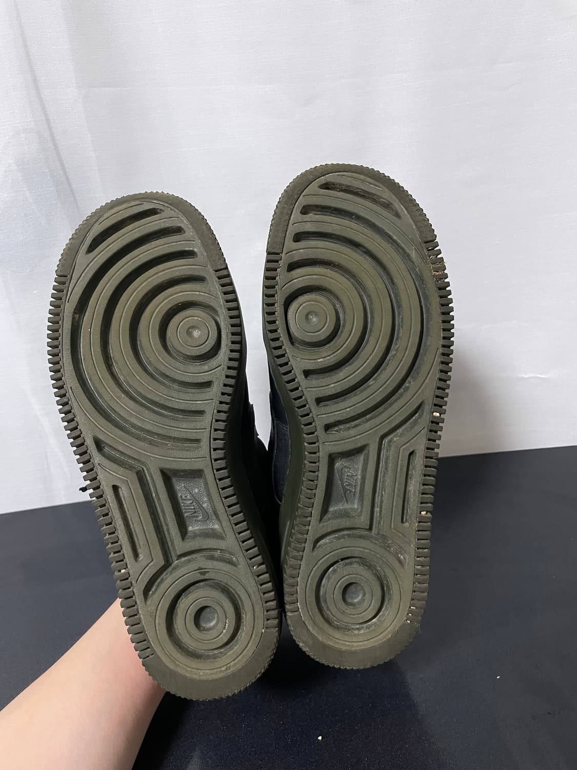 나이키 우먼스 에어포스1 쉐도우 블랙카키 운동화 스니커즈 245mm 상품이미지6