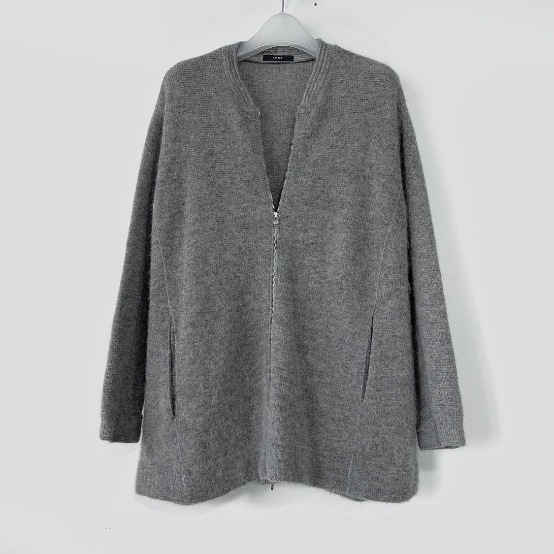 시스템 알파카 울 니트 가디건 상품이미지1