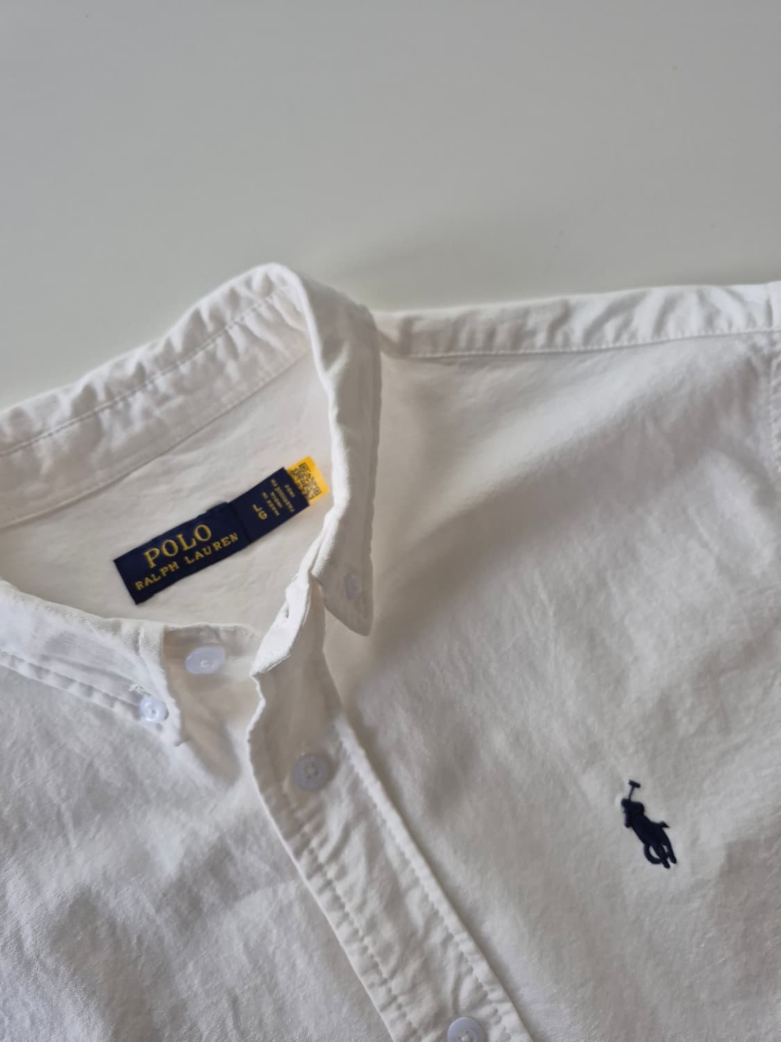 폴로 랄프로렌 화이트 반팔 셔츠 상품이미지4