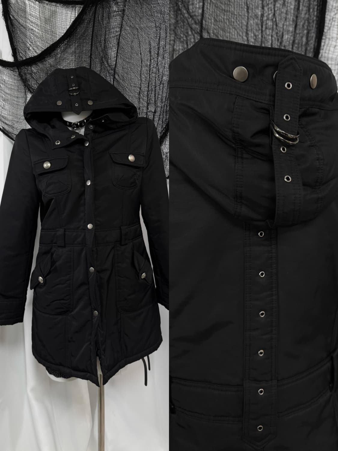 buckle detail long padding 상품이미지1