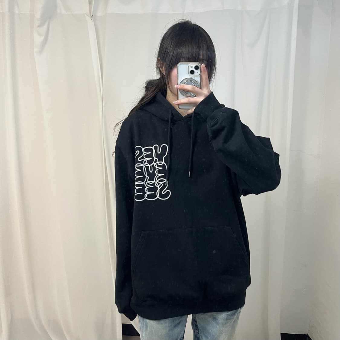 YESEYESEE black hoodie 상품이미지1