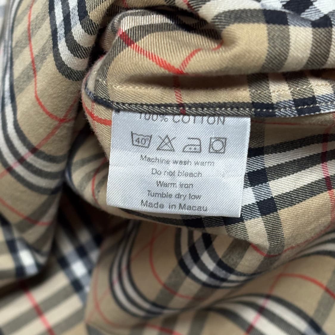 Burberry 남성 베이지 노바체크 원포켓 셔츠 상품이미지4