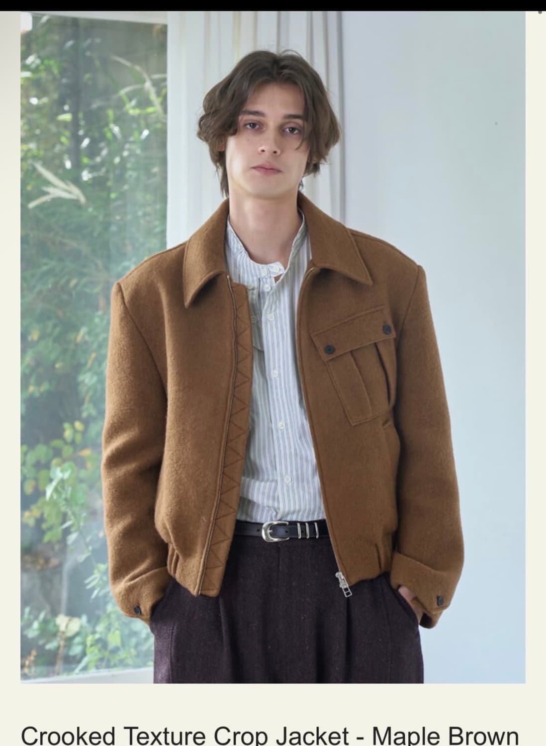 웨이비니스 크룩드 텍스처 자켓 2 상품이미지1