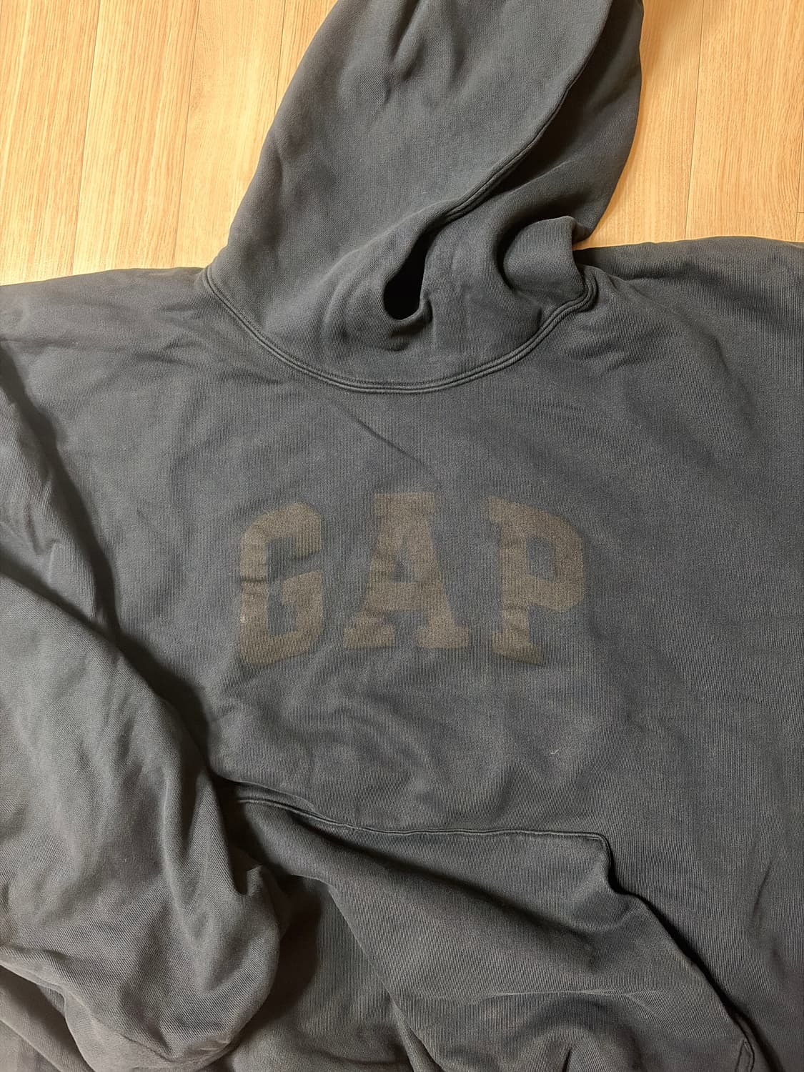 이지갭 도브 발렌시아가 후드 워시드 블랙 상품이미지1