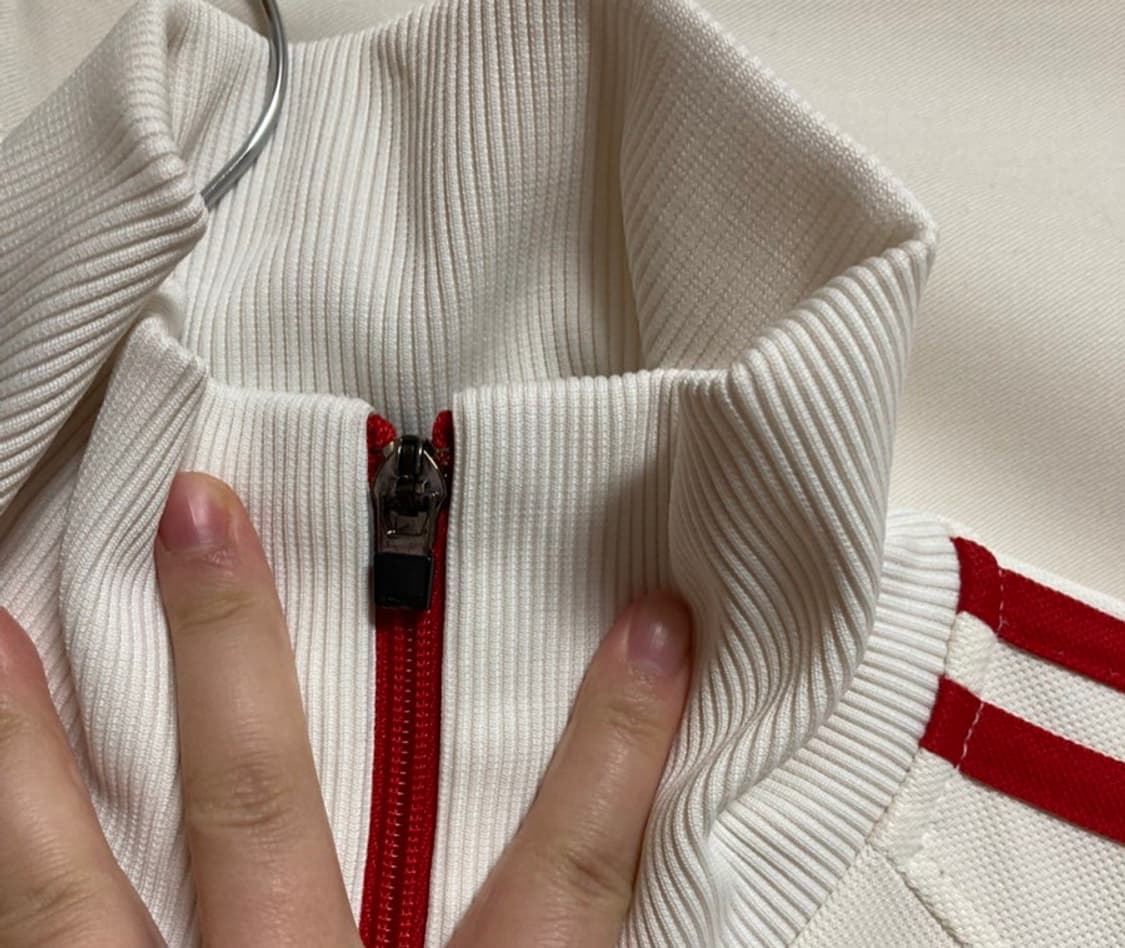 리복 빈티지 져지 트랙탑(아이보리/레드) 상품이미지7