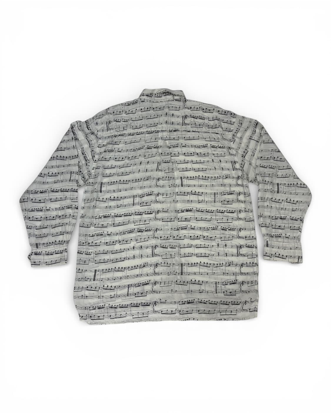 Music Score Silk Shirt 상품이미지3