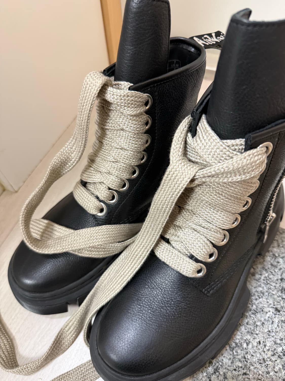 닥터마틴 릭오웬스 1460 점보레이스 부츠 (UK 6) 상품이미지1