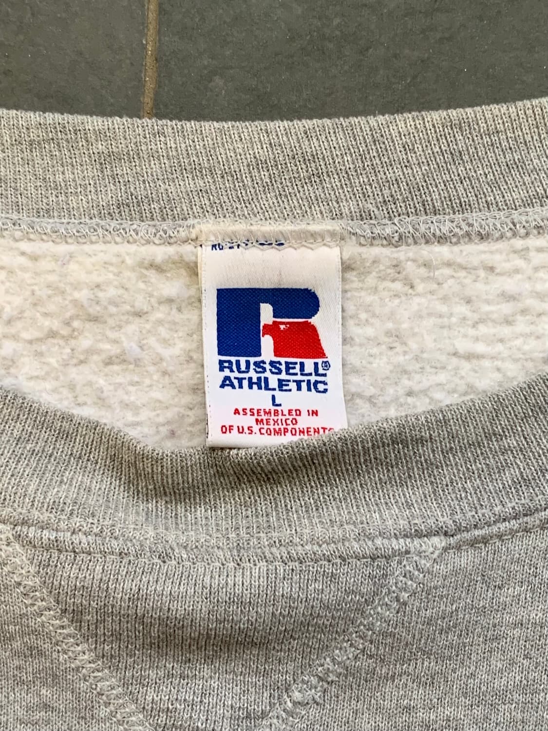 90s 러셀 애슬래틱 튜블러 스웻셔츠 그레이 상품이미지2