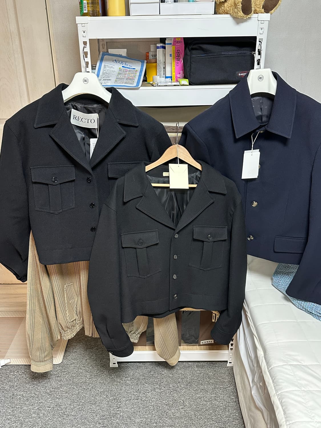 (L) 렉토 울 블렌디드 밀리터리 숏 자켓 상품이미지10