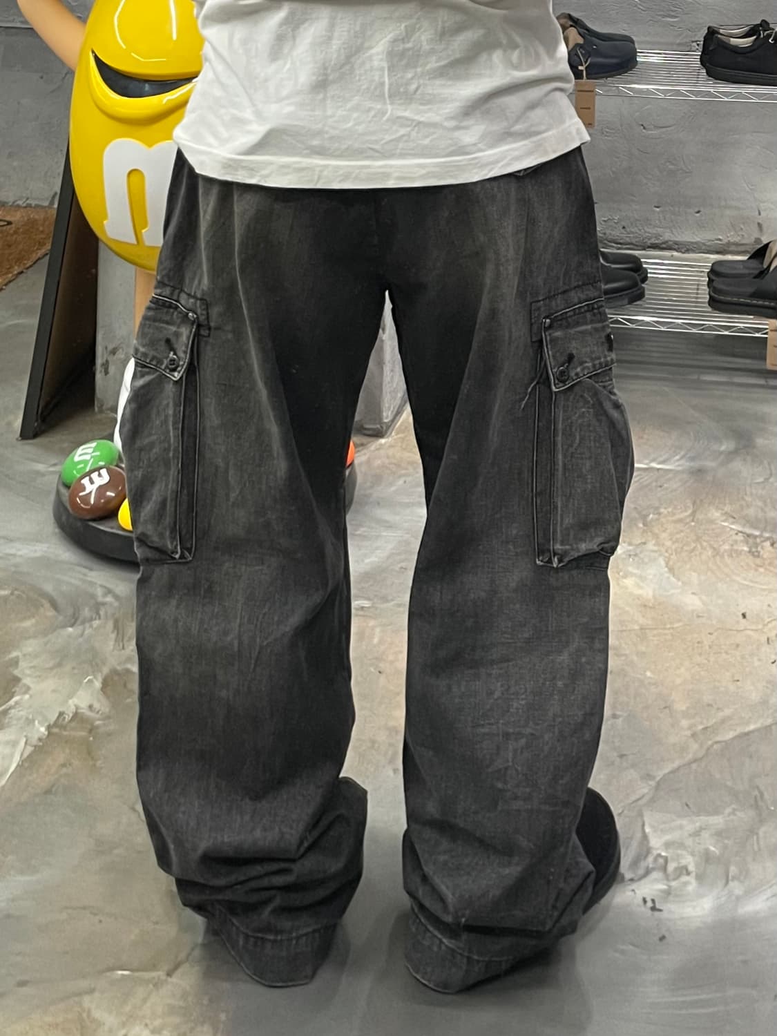 폴로 진스 워시드 와이드 카고팬츠 상품이미지8