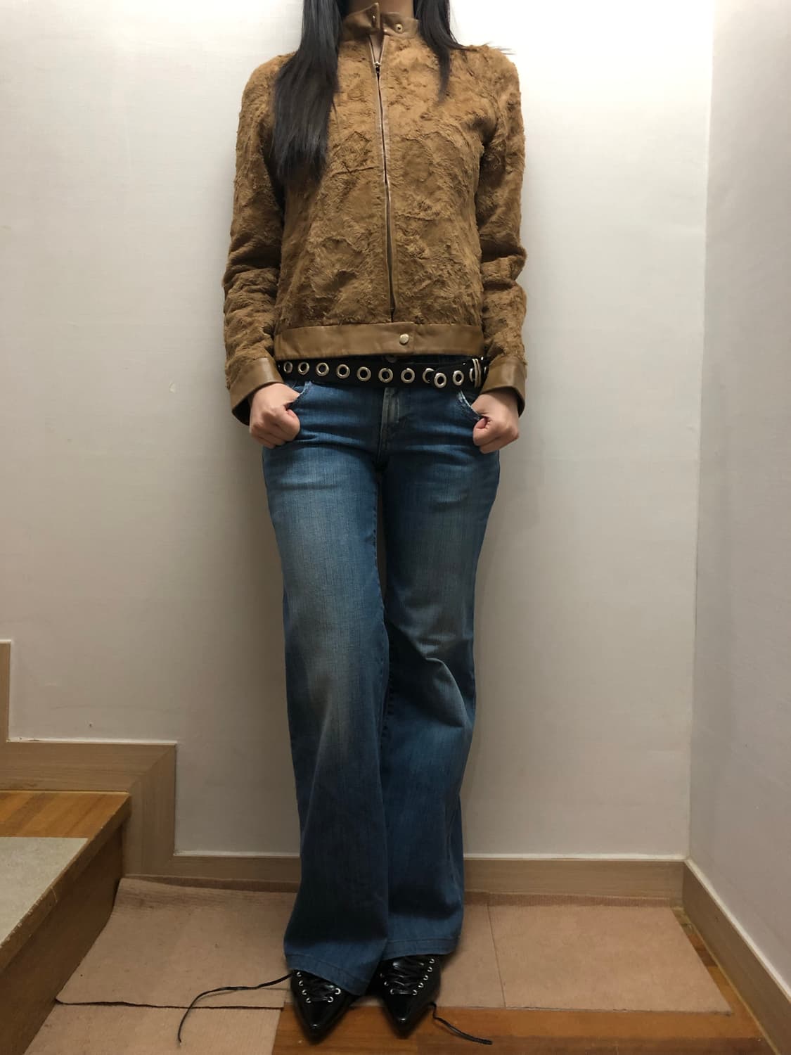 빈티지 버커루 데님 펑크 팬츠 상품이미지8