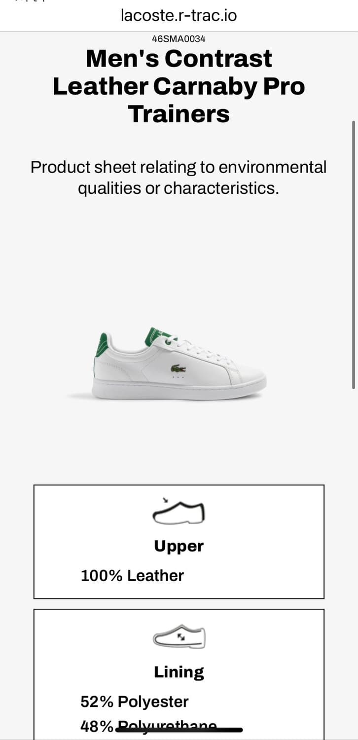 LACOSTE CARNABY PRO WHITE 상품이미지9