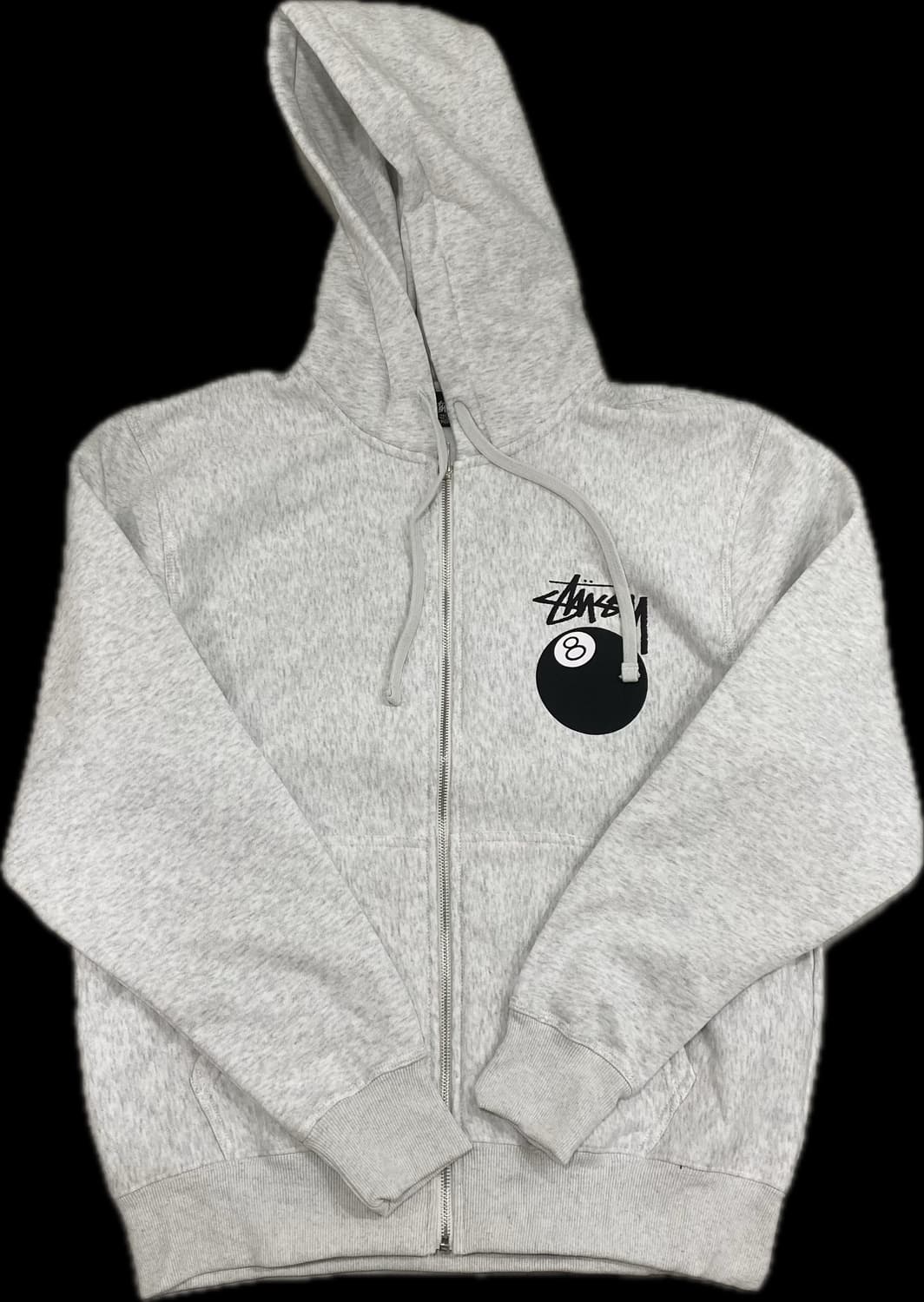 Stussy 8ball Zip Hoodie Ash Heather 상품이미지1