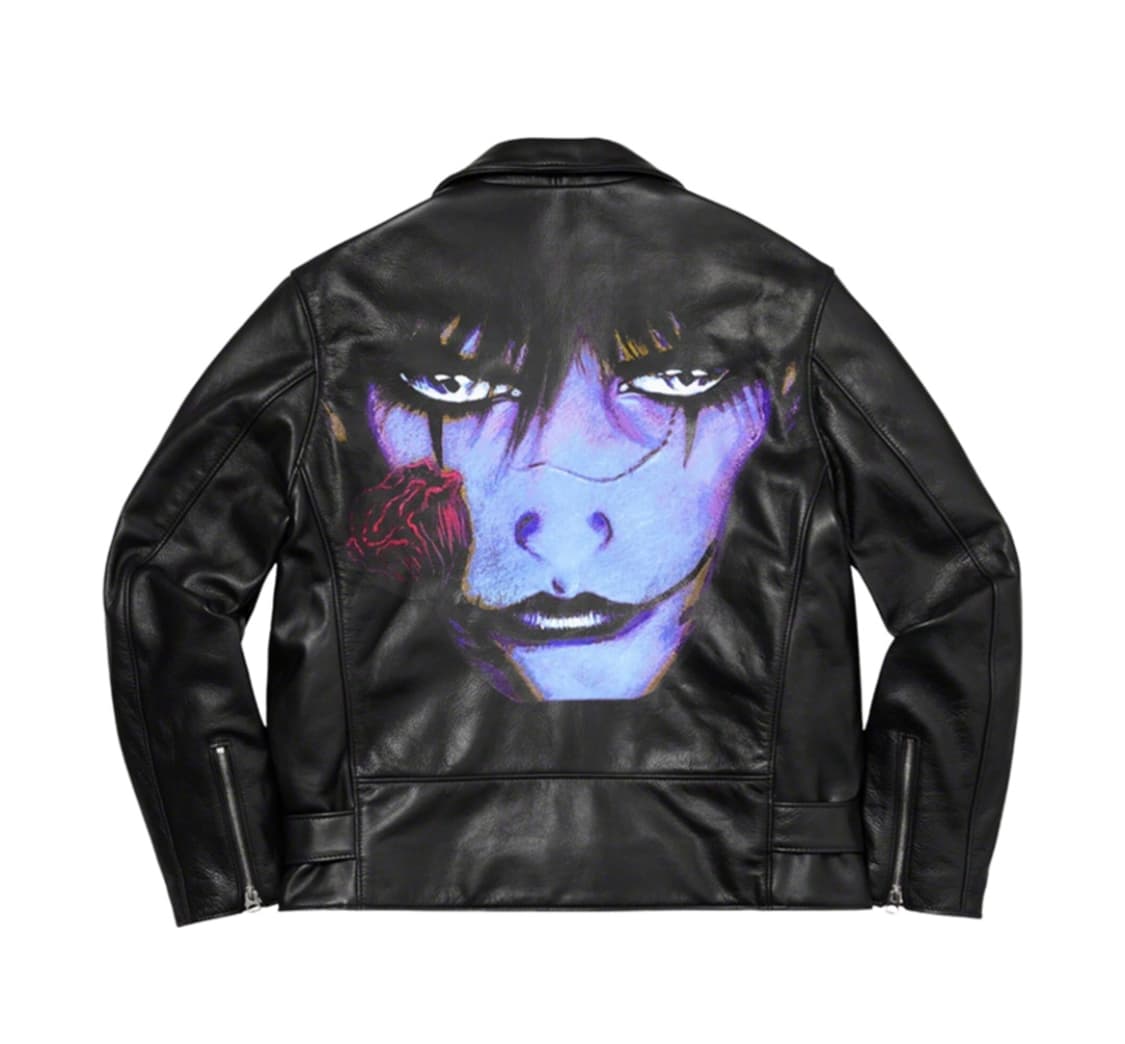 슈프림 더크로우 쇼트 퍼펙토 레더자켓 XL 상품이미지1