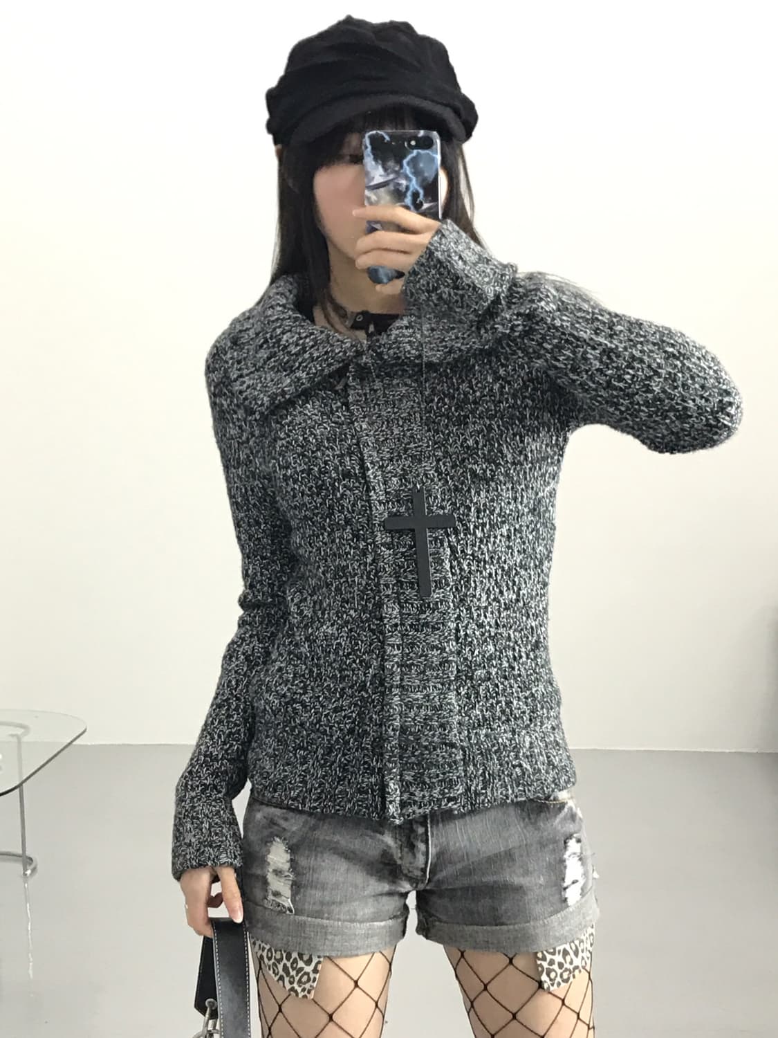 Cecil Mcbee Acrylic Cardigans 상품이미지1