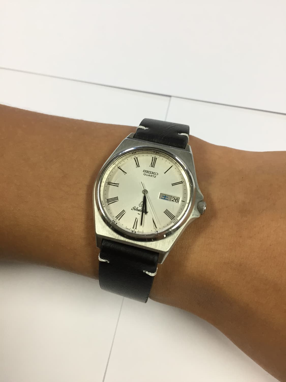 80s seiko silver wave roman index ver.2 상품이미지4