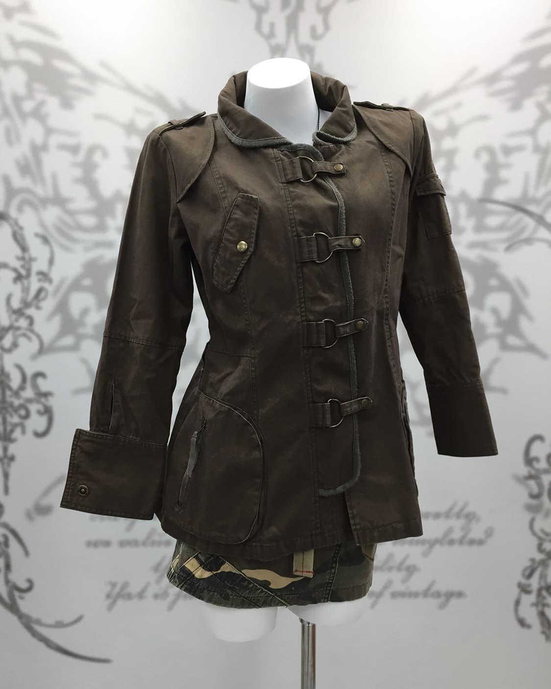 D-Ring Strap Military Jacket 상품이미지1