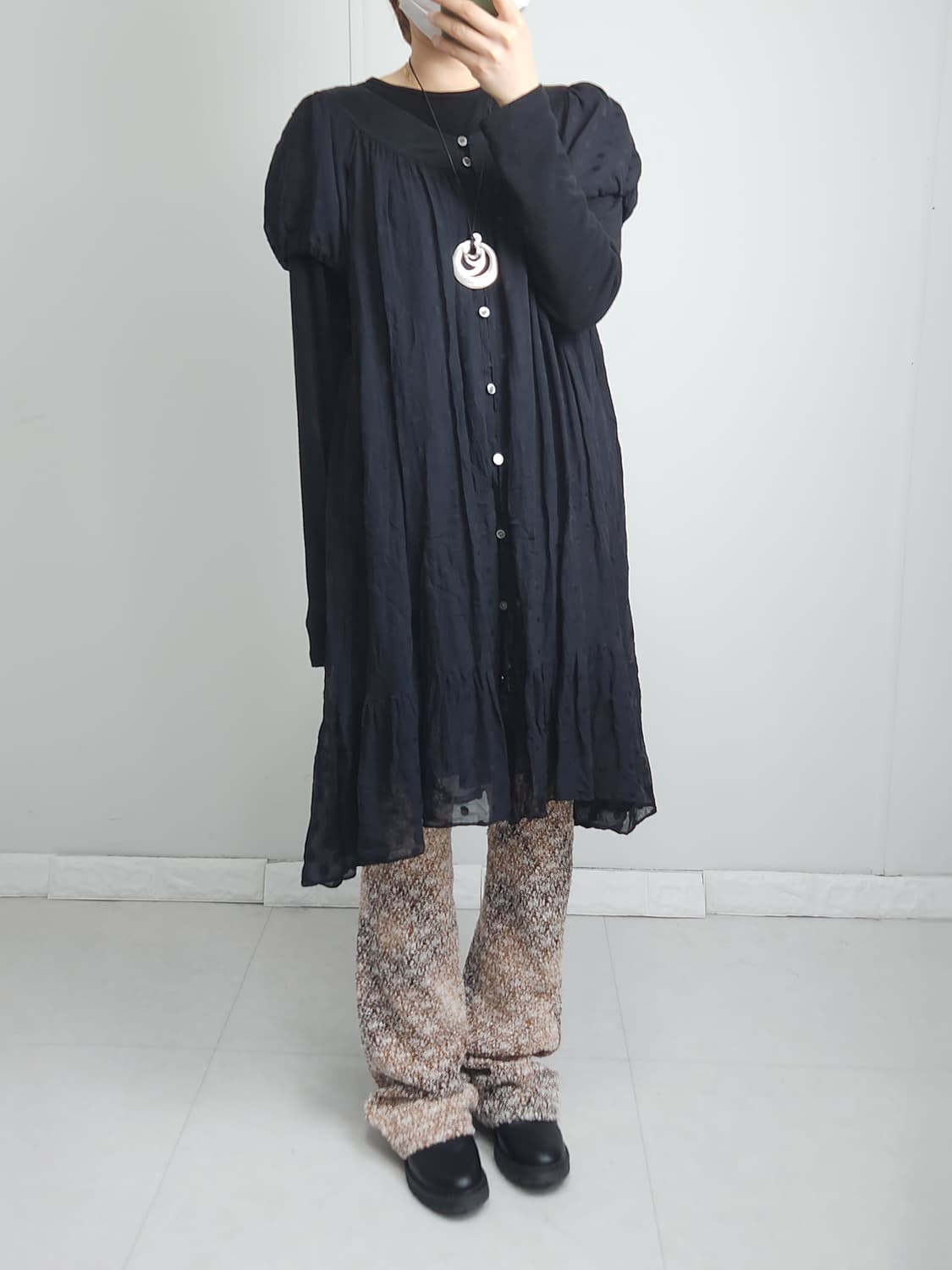 레이스 롱 레깅스 상품이미지2