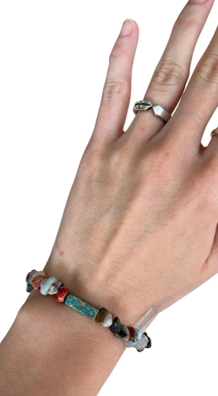 🌍 믹스 젬스톤 내추럴 브레이슬릿 상품이미지6