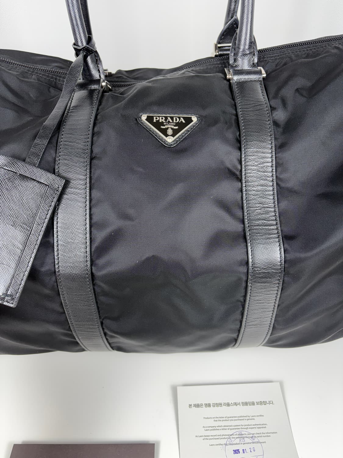 프라다 나일론 보스턴백 골프가방 여행가방 상품이미지3