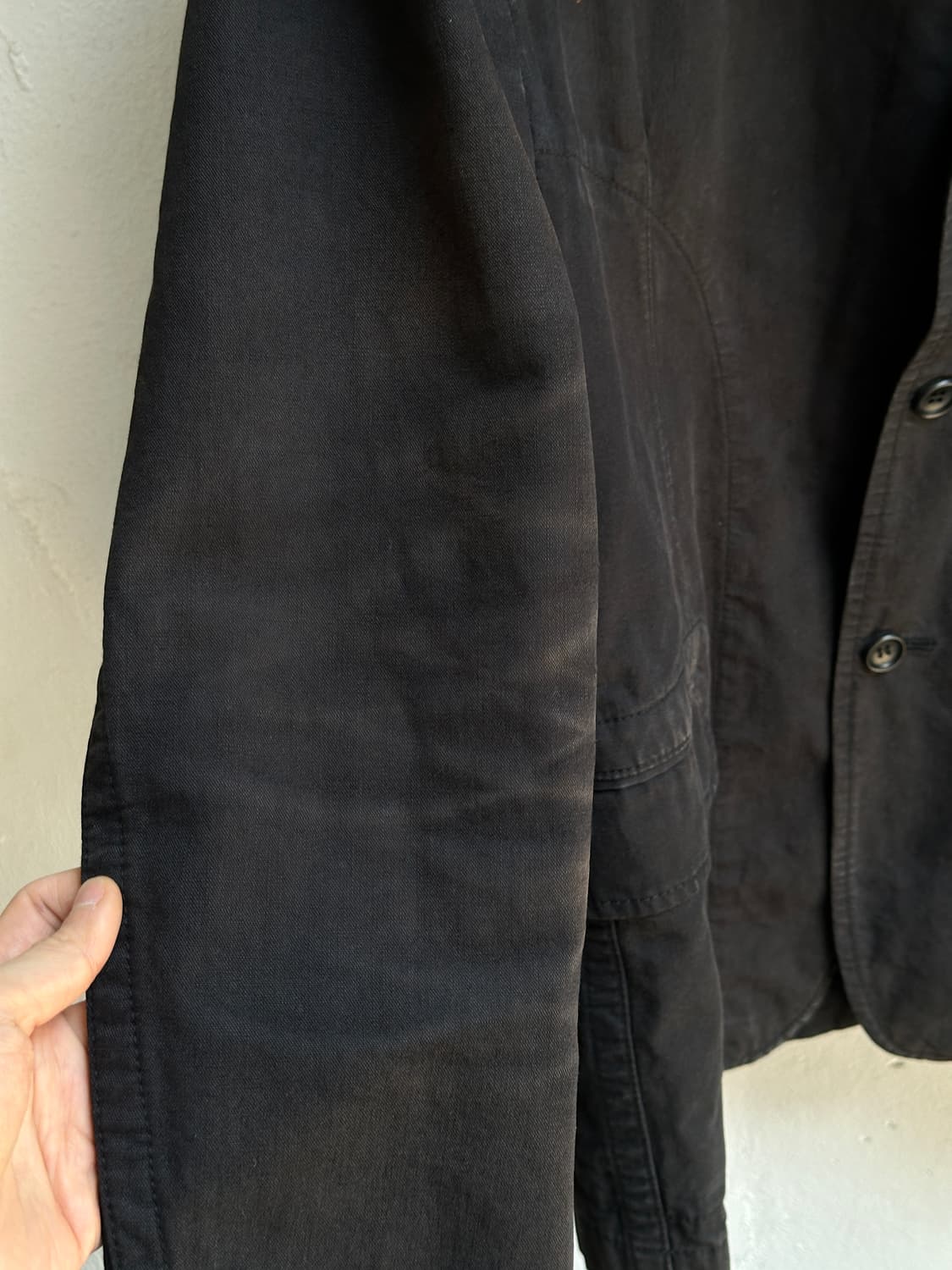 00's 꼼데가르송 옴므 하드페이딩 워크 자켓 꼼데 블레이저 상품이미지6