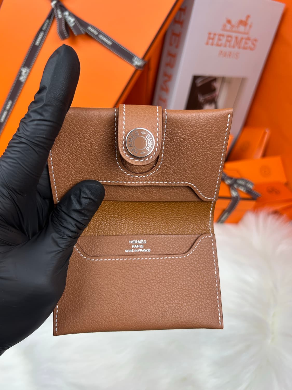 에르메스 RMS 에버컬러 골드 카드지갑 상품이미지3