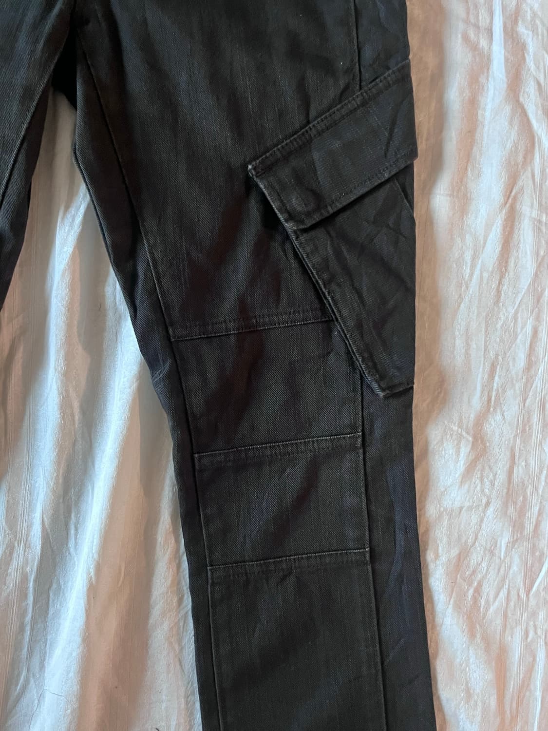 DKNY Jeans Black Biker Cargo Pants 상품이미지4