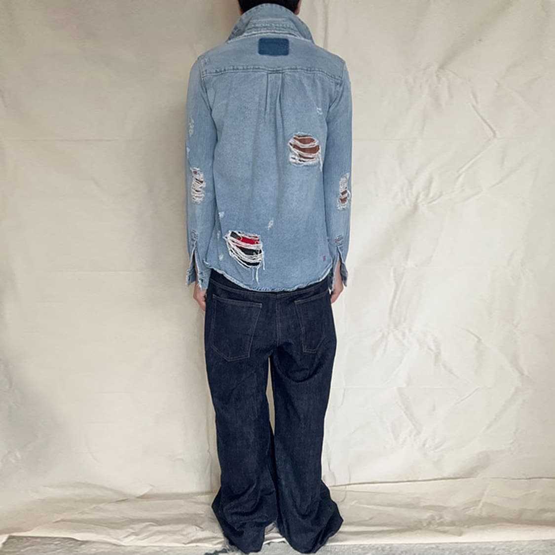 Ksubi Distressed Denim Western Shirt 상품이미지5