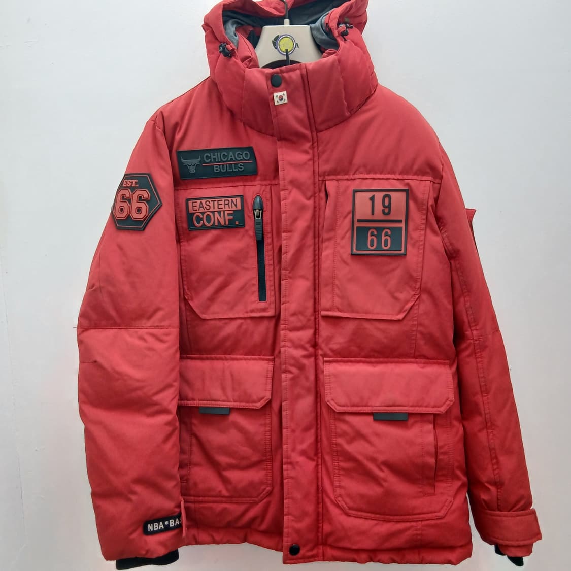NBA 시카고 불스 헤비 덕다운 패딩 레드 상품이미지1