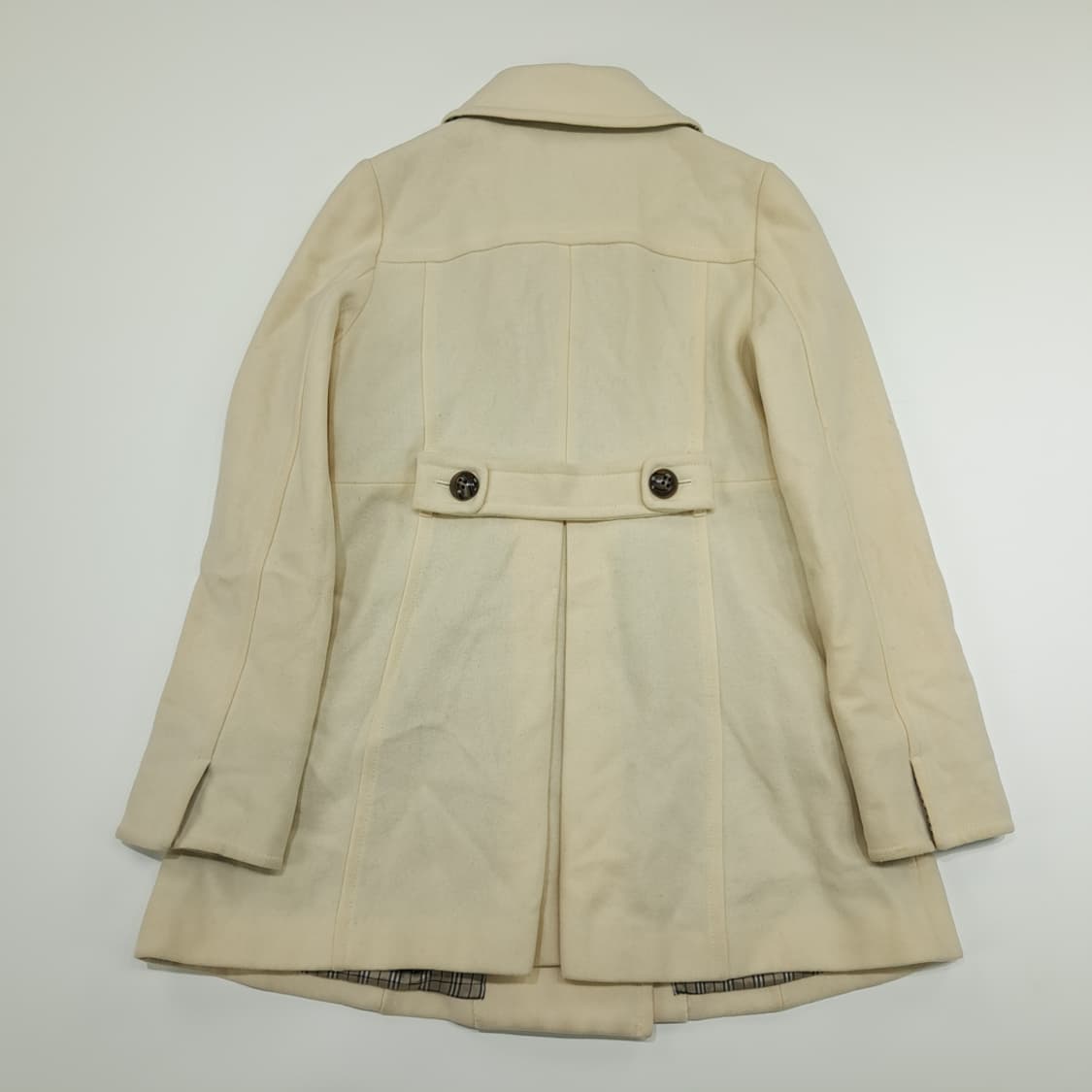 CN880W M 버버리 블루라벨 아이보리 울 코트 상품이미지10