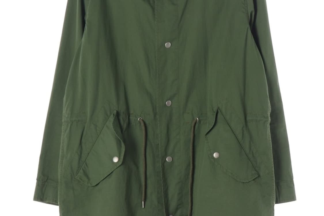 애드호크 코튼 후드 야상 점퍼 카키 L 상품이미지4