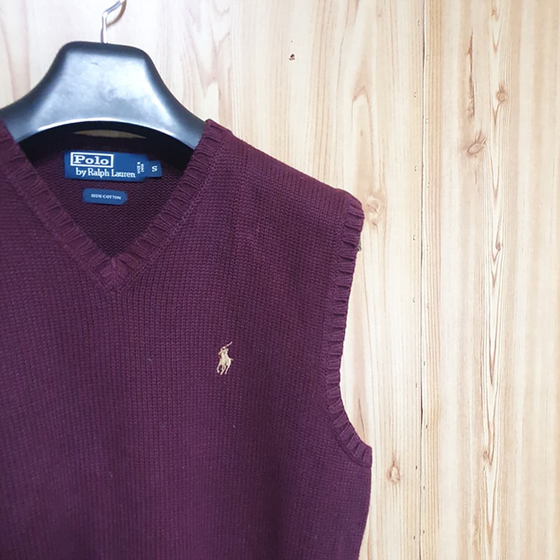 폴로 니트 조끼 S 상품이미지2