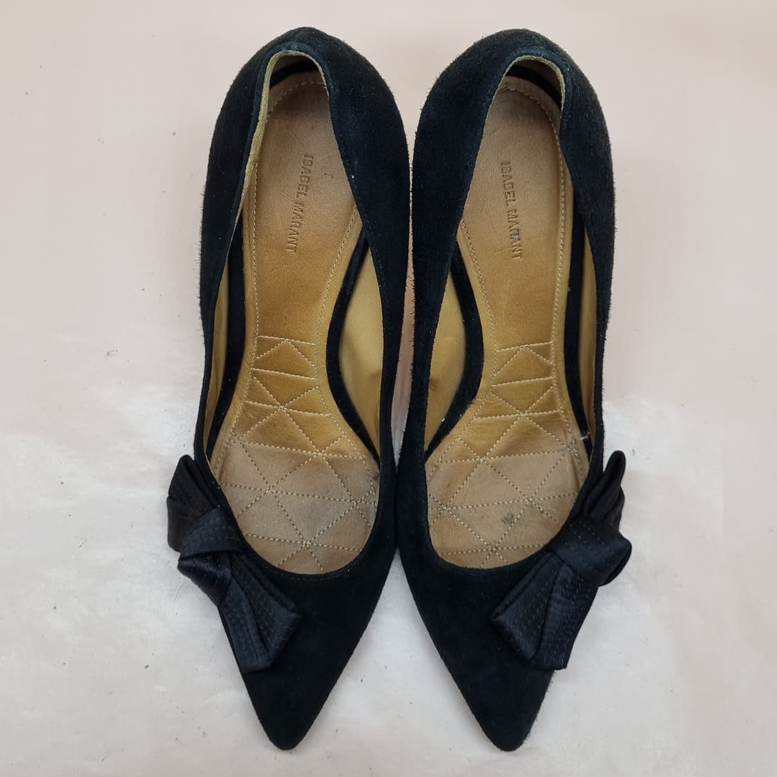 이자벨마랑 스웨이드 리본 여성 하이힐 38 240 굽11 상품이미지2