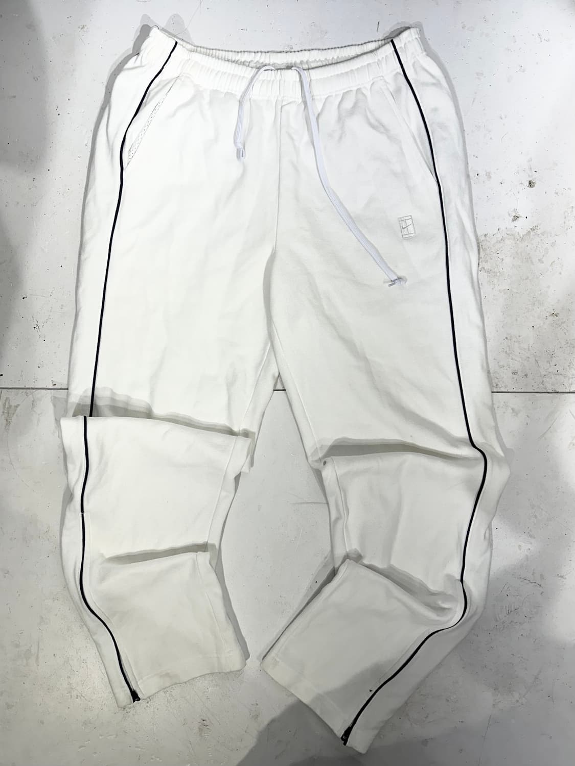 00s 나이키 테니스 로고 사이드 라인 와이드 추리닝 바지 트레이닝 팬츠 상품이미지4