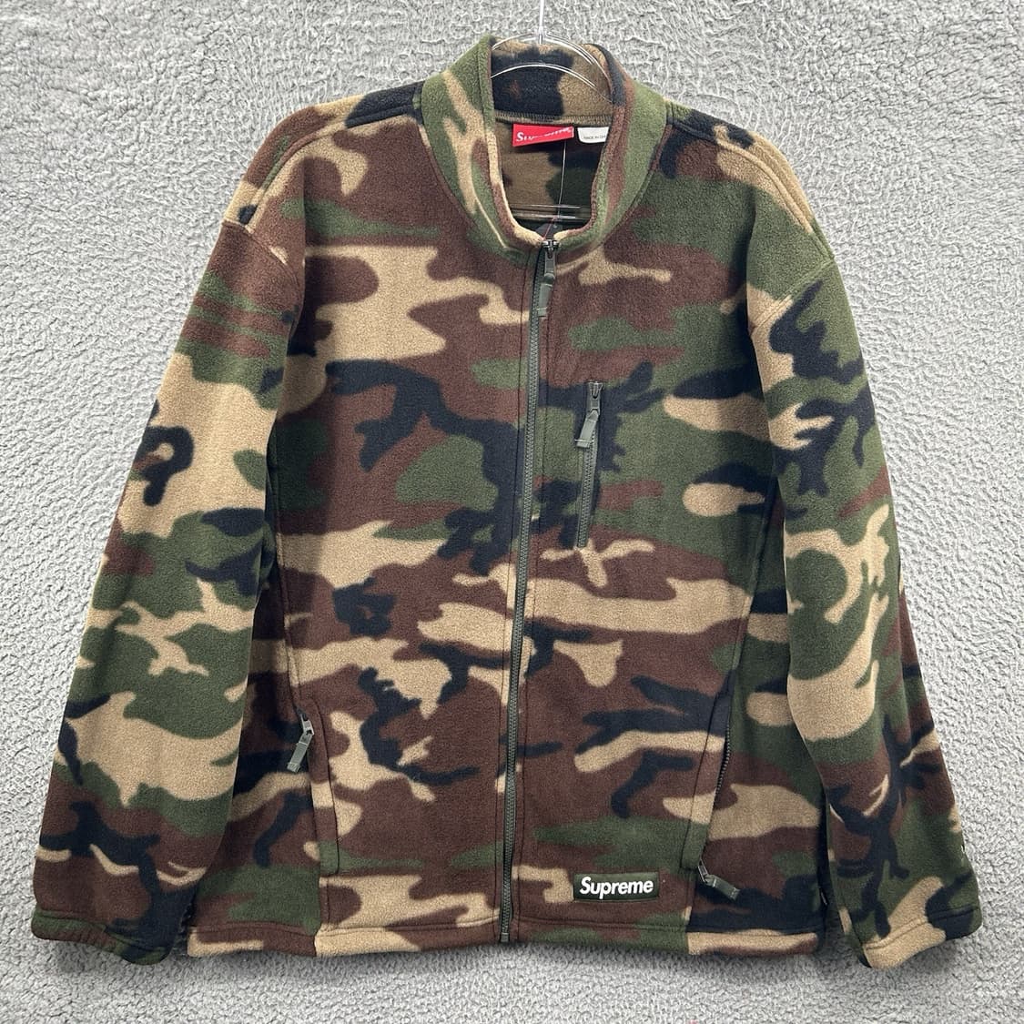 22FW 슈프림 폴라텍 집 자켓 우드랜드 카모 상품이미지1