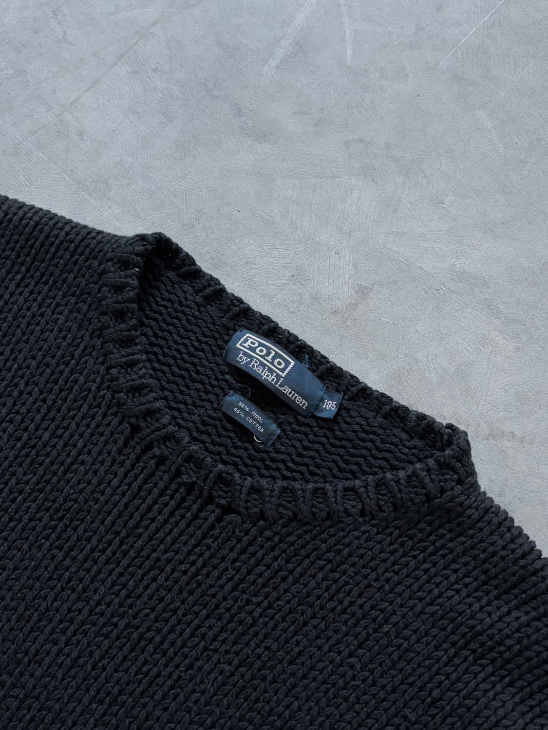 Polo 폴로 랄프로렌 엘보우 패치 헤비 울 니트 상품이미지4