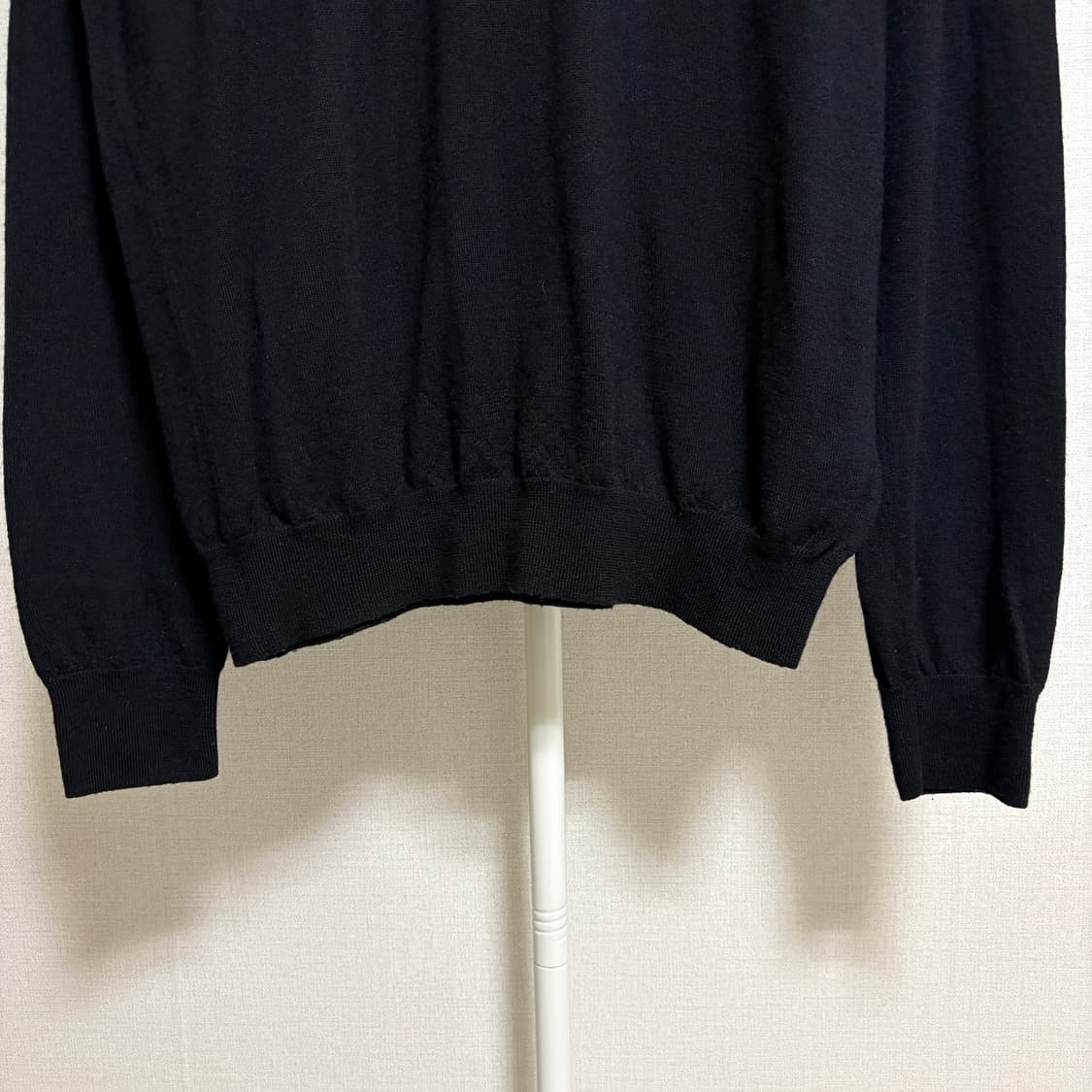 폴로 랄프로렌 워셔블 메리노울 V넥 니트 / 블랙, M 상품이미지3