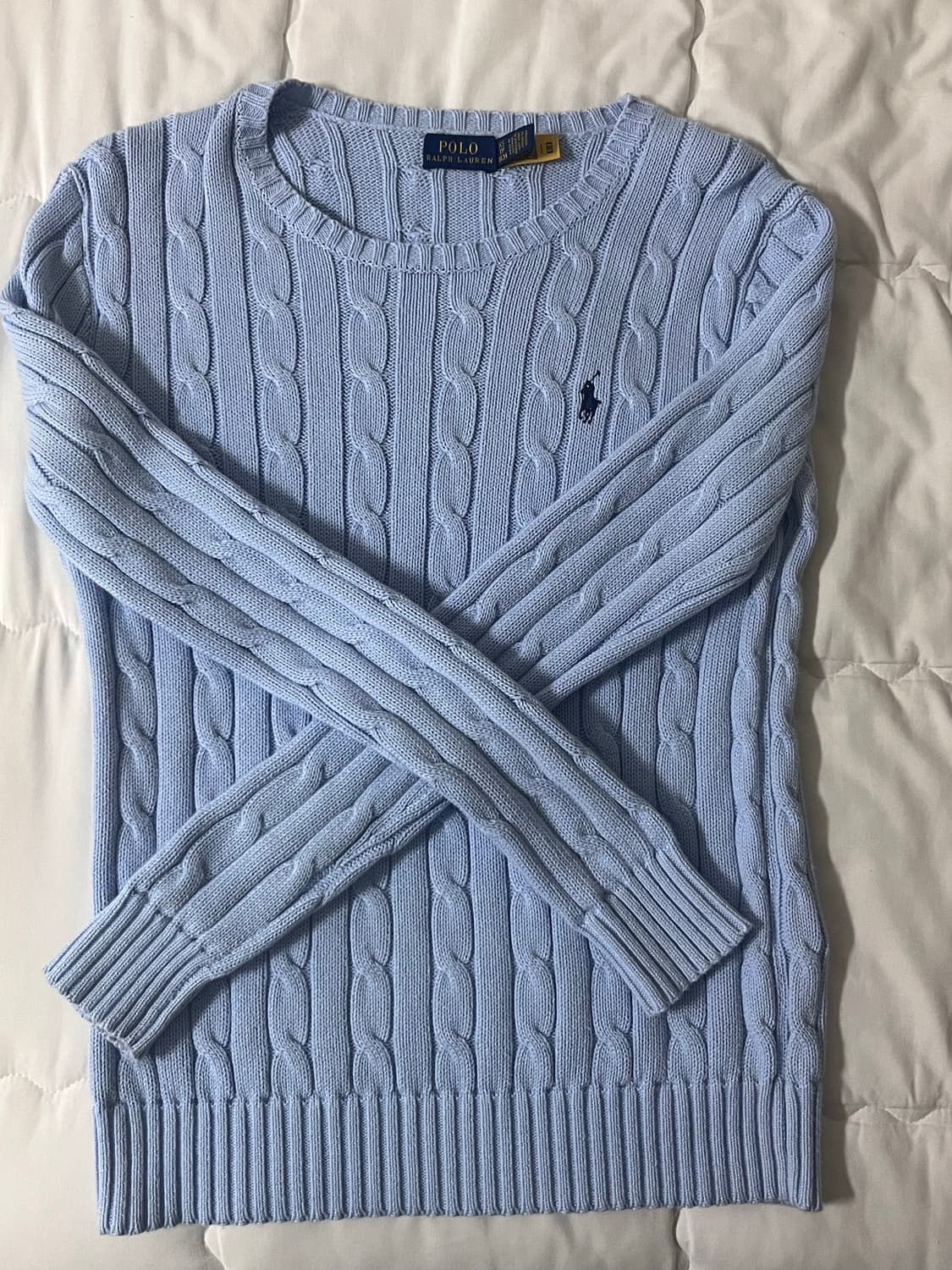 (아울렛 정품) 폴로 코튼 케이블니트 xs  상품이미지1