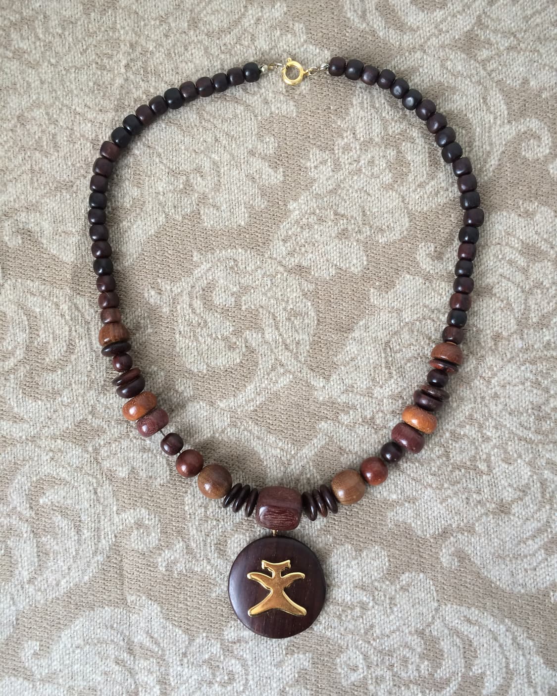 wood pendent neck lace 상품이미지2