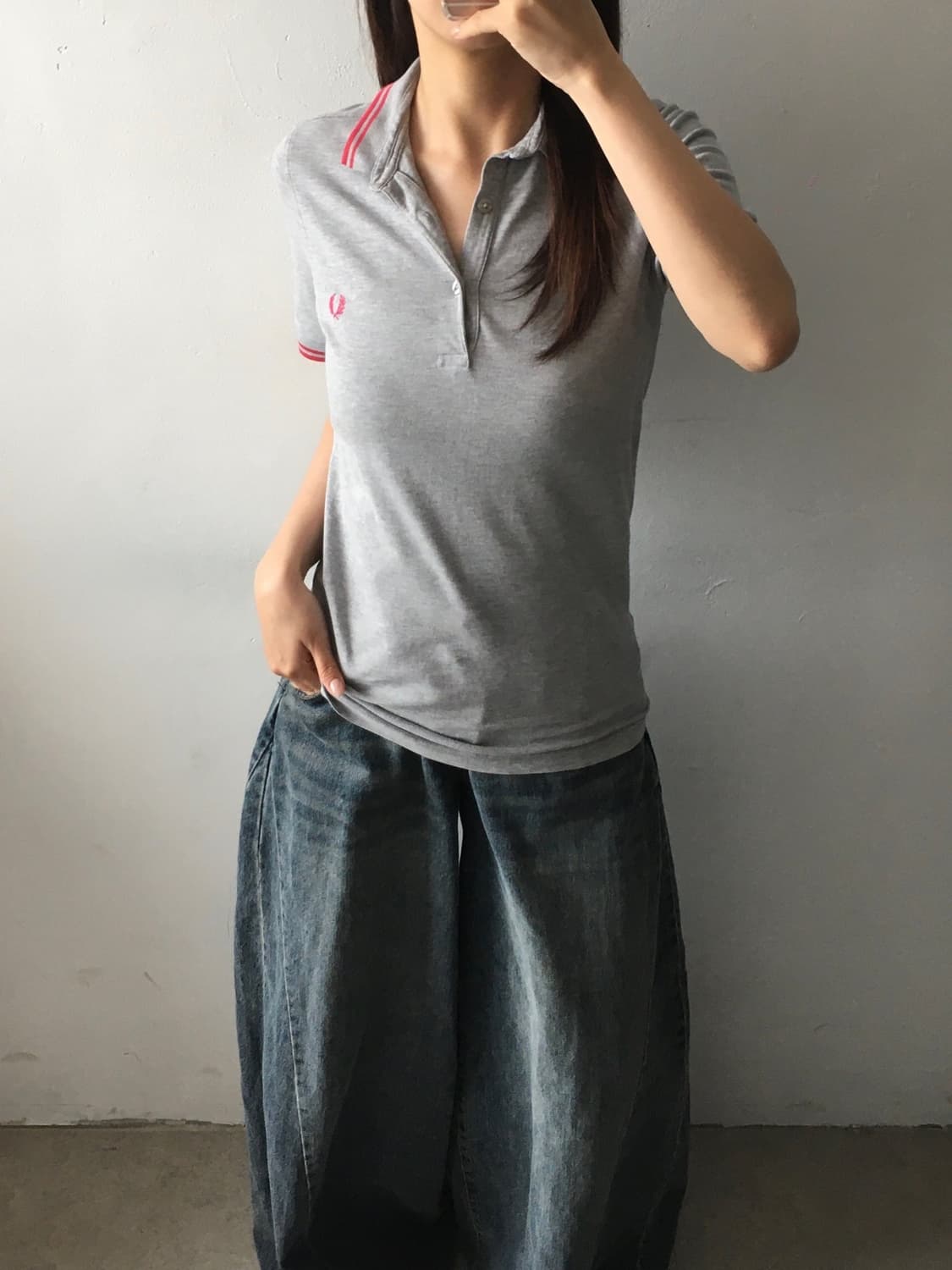 프레드페리 가슴로고 카라반팔티 상품이미지2