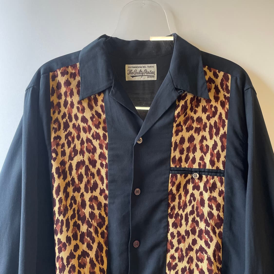 와코마리아 레오파드 투톤셔츠 상품이미지2