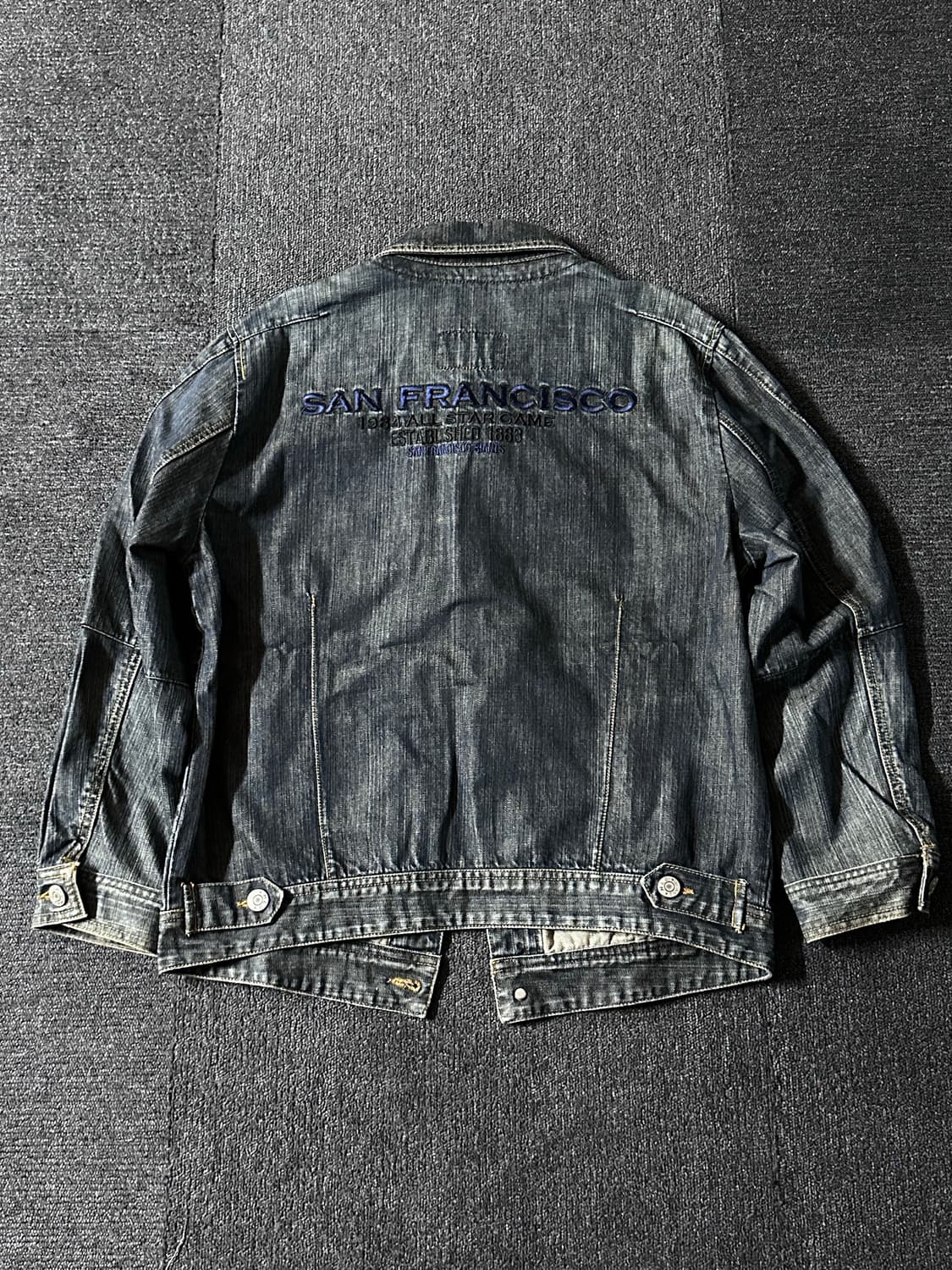 MLB 빈티지 데님 자켓 샌프란시스코 자이언츠 SF 로고 상품이미지2