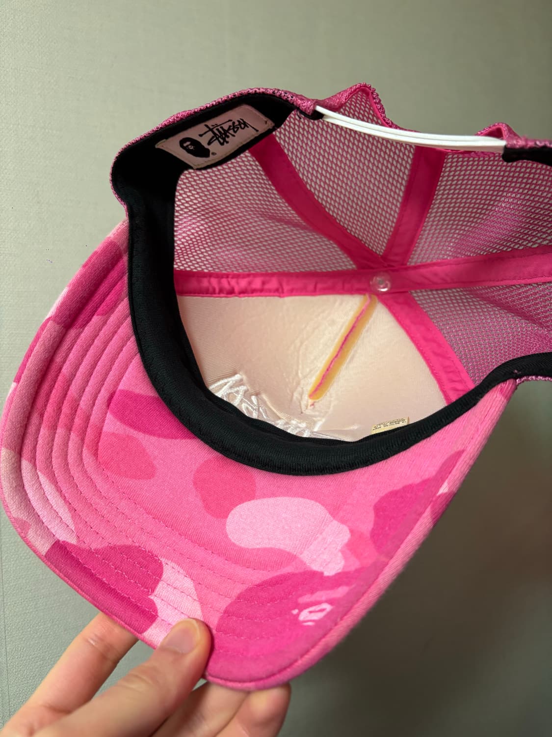 Bape x stussy trucker cap 상품이미지2