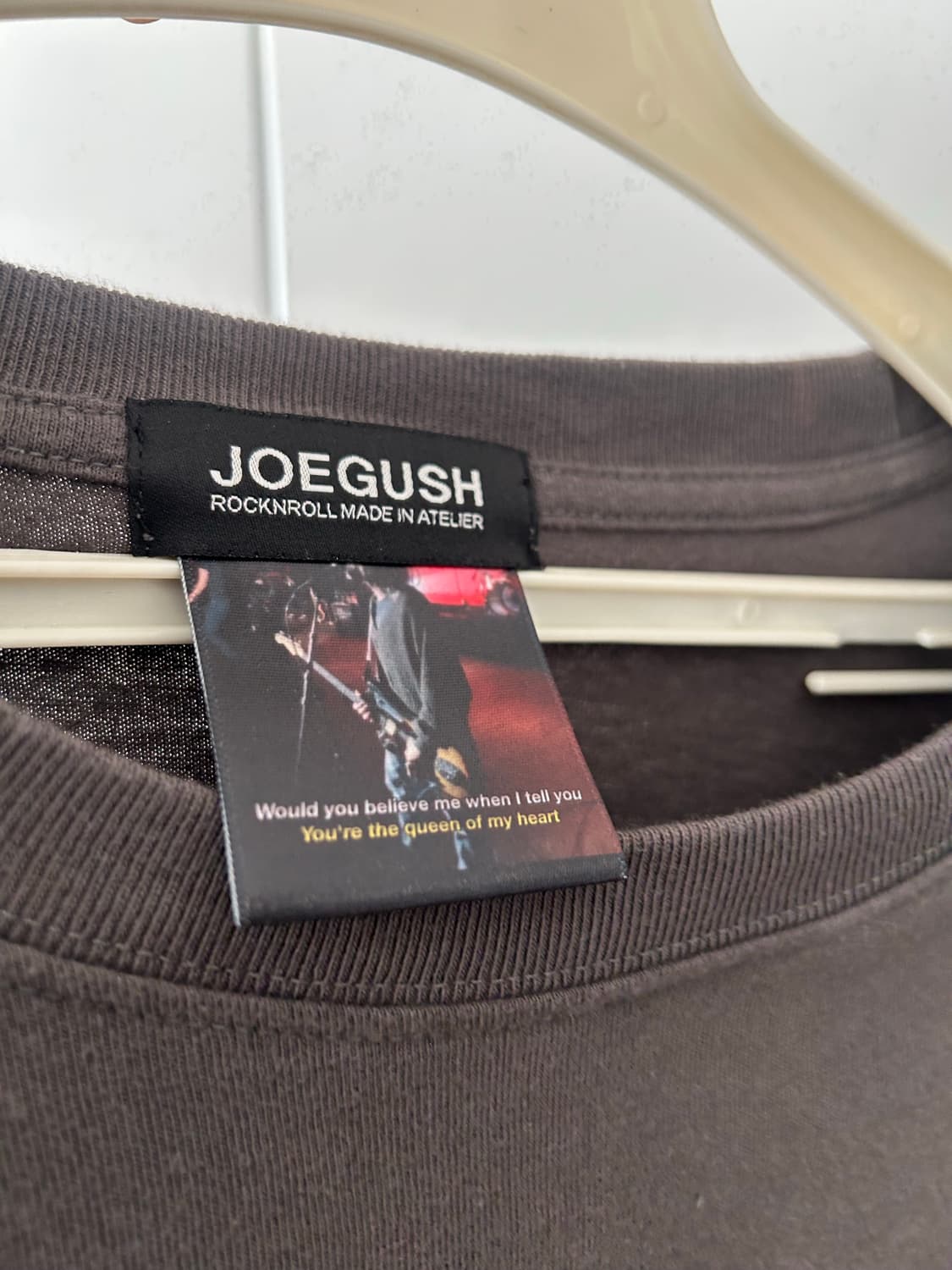 조거쉬 롱슬리브 QUEEN 로고  챠콜 상품이미지4