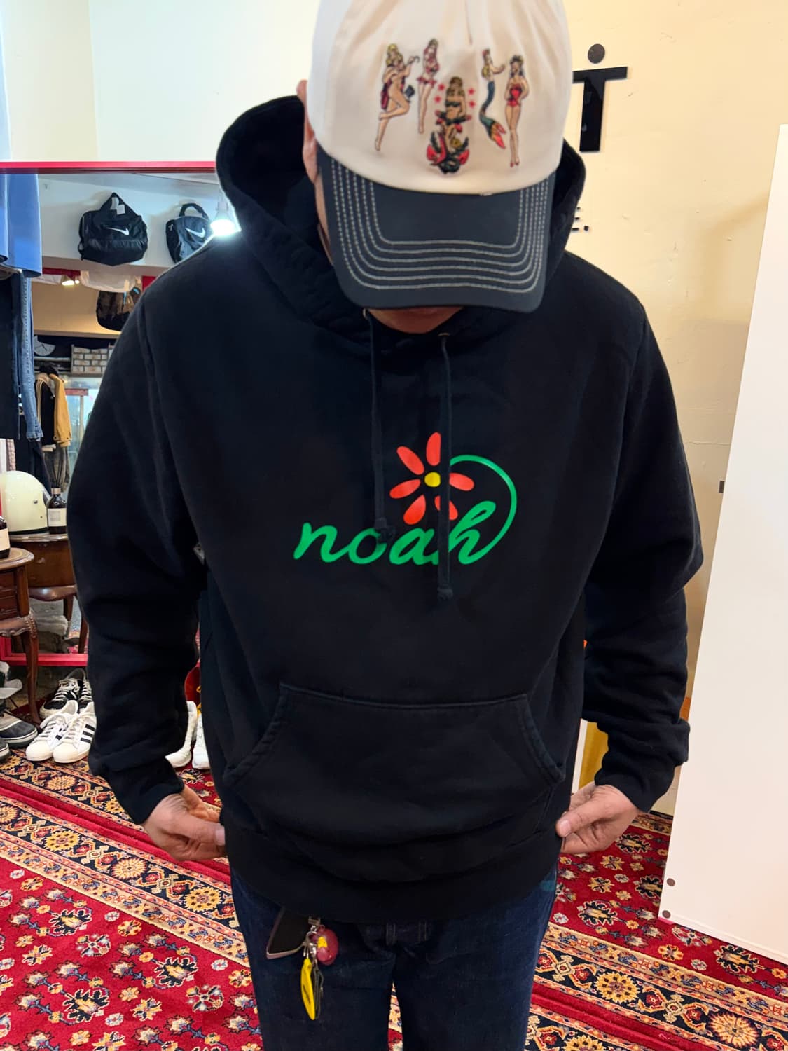 노아 플로리스트 후드 블랙 L 상품이미지1