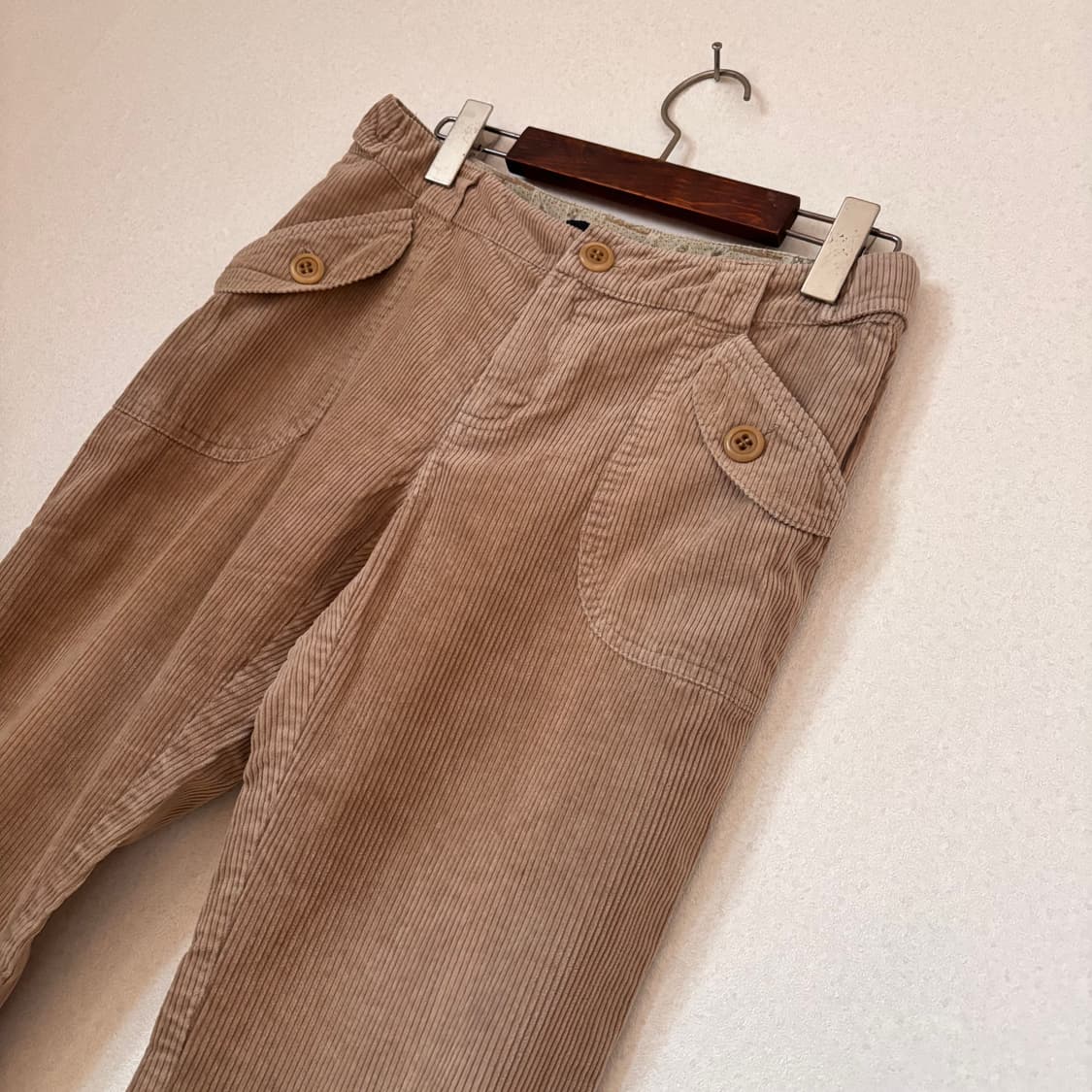 막스마라 정품 베이지 26 코듀로이 팬츠 위켄드 골덴 상품이미지3