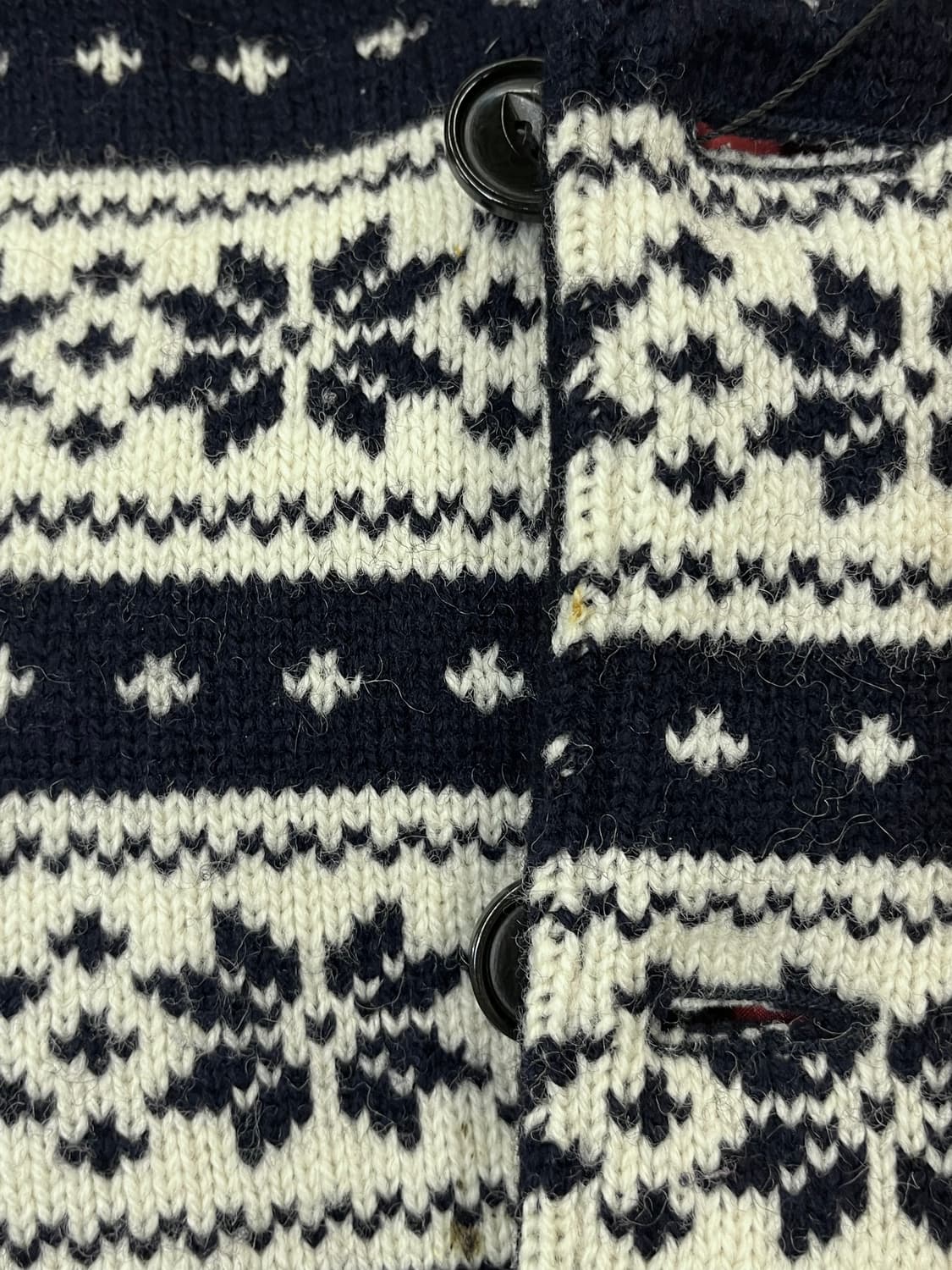 준야 와타나베X꼼데가르송 자카드 노르딕 바시티 자켓 L #csz1856 상품이미지8