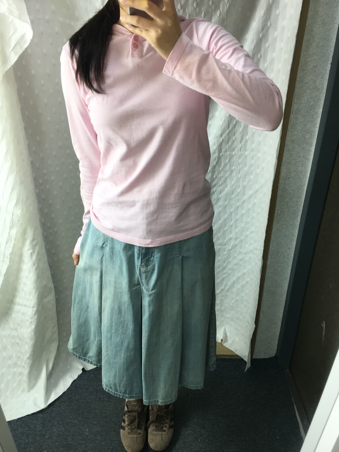 이스트보이 핑크 후드 티셔츠 상품이미지2