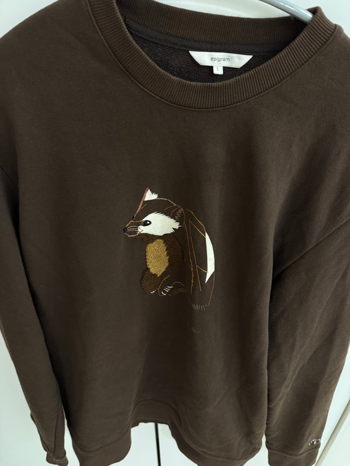 에피그램 브라운 맨투맨 L 사이즈 상품이미지1